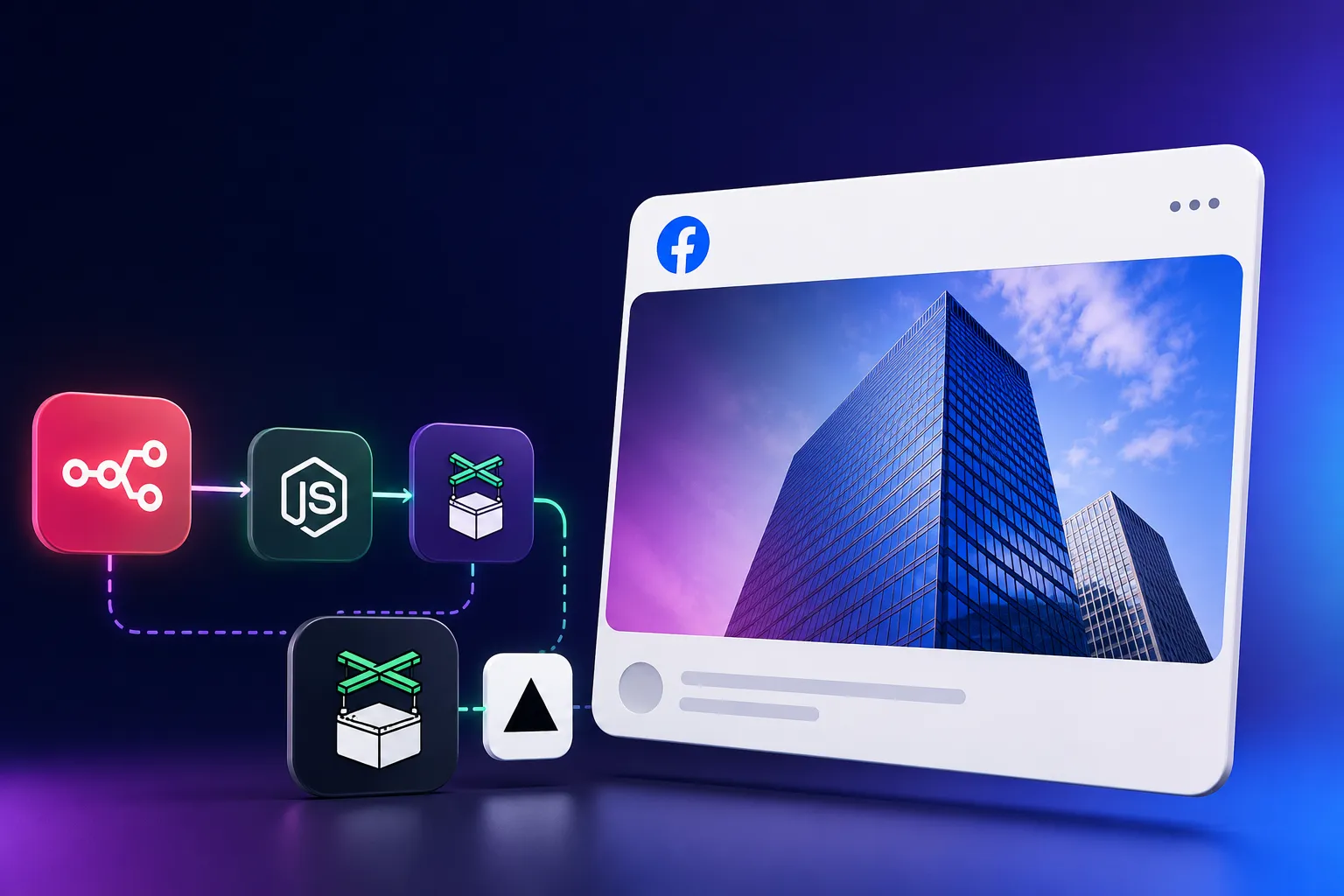 How I Built a Serverless Dynamic Social Media Card Generator with n8n, Express & Puppeteer